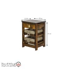 سبد سیب زمینی و پیاز مدل ارغوان قهوه ای