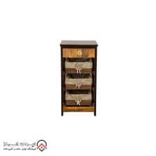 سبد سیب زمینی و پیاز مدل آتوسا قهوه ای