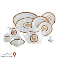 سرویس چینی گلدن گاردن سری شهرزاد 108 پارچه ۱۲ نفره