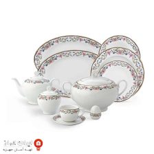 سرویس چینی گلستان سری ایتالیا اف 102 پارچه ۱۲ نفره