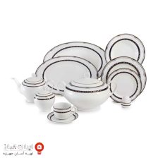 سرویس چینی پرشیا سرمه ای سری ایتالیا اف 102 پارچه ۱۲ نفره