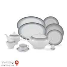 سرویس چینی سیلورلاینر سری ایتالیا اف  102 پارچه ۱۲ نفره