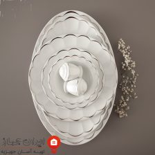 سرویس چینی نارسیس پلاتینی نئوکلاسیک 103 پارچه 12 نفره 6 0880fg