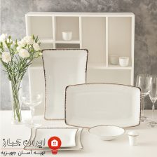 سرویس چینی رویال پلاتینی وینچی 97 پارچه 12 نفره 2 454554xf