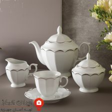 سرویس چینی نارسیس پلاتینی نئوکلاسیک 103 پارچه 12 نفره 9 45465