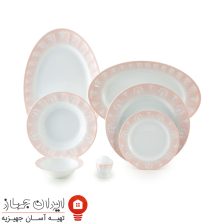 سرویس چینی اوآسیس صورتی نئوکلاسیک 103 پارچه 12 نفره 4 505487
