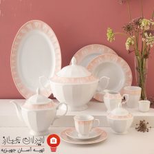 سرویس چینی اوآسیس صورتی نئوکلاسیک 103 پارچه 12 نفره 5 509589