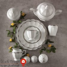 سرویس چینی ایساتیس پلاتینی نئوکلاسیک 103 پارچه 12 نفره 10 560859s