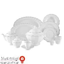 سرویس چینی  نارسیس پلاتینی  نئوکلاسیک 103 پارچه 12 نفره