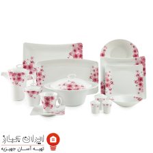 سرویس چینی آزالیا پینک  وینچی 97 پارچه 12 نفره