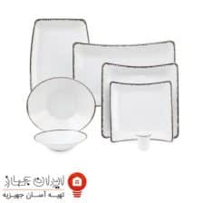 سرویس چینی 30 پارچه غذاخوری رویال پلاتینی