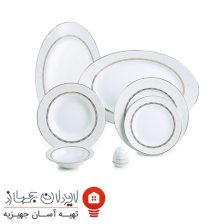 سرویس چینی 28 پارچه غذاخوری زرین رادیانس