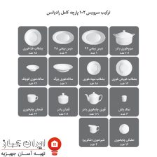 سرویس چینی رز دایموند رادیانس 102 پارچه 12 نفره 8 Untitled 2