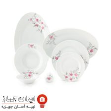 سرویس چینی 28 پارچه غذاخوری گل پامچال