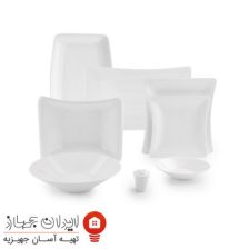 سرویس چینی 30 پارچه غذاخوری سفید