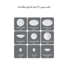 سرویس چینی 29 پارچه غذاخوری آسمان 3 Untitled 356