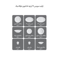 سرویس چینی 29 پارچه غذاخوری پاستل صورتی 5 Untitled 35747