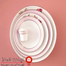 سرویس چینی 30 پارچه غذاخوری رزفلاور پلاتینی 3 Untitled 36345