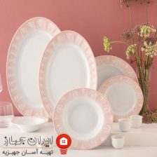 سرویس چینی 29 پارچه غذاخوری اوآسیس صورتی 6 Untitled 3756