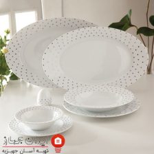 سرویس چینی 28 پارچه غذاخوری اسپاتی پلاتینی 5 Untitled 423123