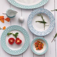 سرویس چینی 28 پارچه غذاخوری میبد سرمه ای فیروزه ای 4 Untitled 44442