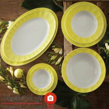 سرویس چینی 29 پارچه غذاخوری پاستل لیمویی 4 Untitled 5243