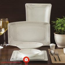 سرویس چینی 30 پارچه غذاخوری اسپاتی پلاتینی 2 Untitled 54234123