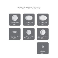 سرویس چینی 28 پارچه غذاخوری اسپاتی پلاتینی 3 Untitled 56342 1