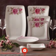 سرویس چینی 30 پارچه غذاخوری رزفلاور پلاتینی 4 Untitled 621221