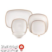 سرویس چینی 27 پارچه غذاخوری ریوا طلایی