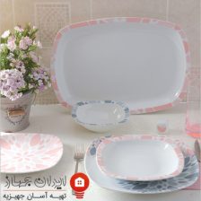 سرویس چینی 27 پارچه غذاخوری سلنا صورتی 4 Untitled 9865
