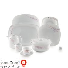 سرویس چینی آلبا پلاتینی کواترو 98 پارچه 12 نفره