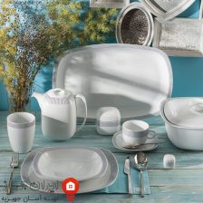 سرویس چینی لورن طلایی کواترو 98 پارچه 12 نفره 2 louren gold 1