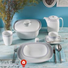 سرویس چینی لورن طلایی کواترو 98 پارچه 12 نفره 3 louren gold 2