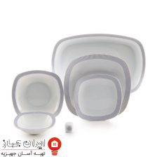 سرویس چینی لورن طلایی کواترو 98 پارچه 12 نفره 8 louren gold 27s