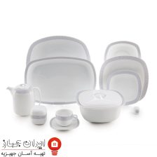 سرویس چینی لورن طلایی کواترو 98 پارچه 12 نفره