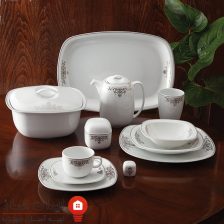 سرویس چینی مونت کارلو پلاتینی کواترو 98 پارچه 12 نفره 2 monte carlo platinium 1
