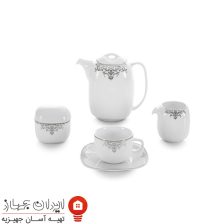 سرویس چینی مونت کارلو پلاتینی کواترو 98 پارچه 12 نفره 7 monte carlo platinium 17s