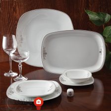 سرویس چینی مونت کارلو پلاتینی کواترو 98 پارچه 12 نفره 3 monte carlo platinium 2