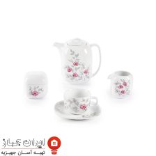 سرویس چینی گل پامچال کواترو 98 پارچه 12 نفره 2 pamchal flower 17s