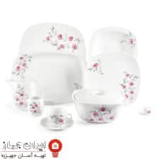 سرویس چینی  گل پامچال کواترو 98 پارچه 12 نفره