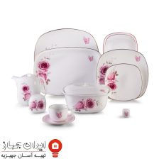 سرویس چینی رزفلاور کواترو 98 پارچه 12 نفره