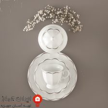 سرویس چینی نارسیس پلاتینی نئوکلاسیک 103 پارچه 12 نفره 11 sdsd0857487