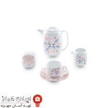 سرویس چینی سلنا صورتی کواترو 98 پارچه 12 نفره 2 selena 17s