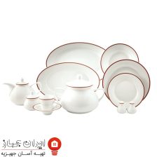 سرویس چینی سپینود ارغوانی شهرزاد 108 پارچه 12 نفره