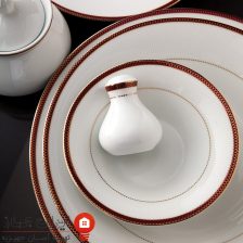 سرویس چینی سپینود ارغوانی شهرزاد 108 پارچه 12 نفره 8 sepinood purple 8