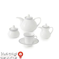 سرویس چینی وایت رز شهرزاد 108 پارچه 12 نفره 9 white rose 18s