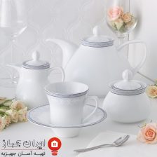 سرویس چینی وایت رز شهرزاد 108 پارچه 12 نفره 5 white rose 5