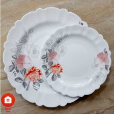 سرویس غذاخوری 25 پارچه گرد مقصود آرکوپال گل آرایی پریزاد قرمز (Parizad)