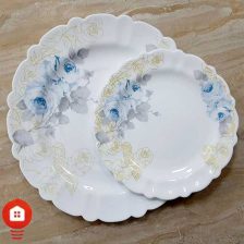 سرویس غذاخوری 25 پارچه گرد مقصود آرکوپال گل آرایی لیوسا فیروزه (Liyosa)